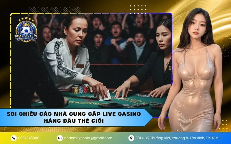 Soi chiếu các nhà cung cấp Live Casino hàng đầu thế giới